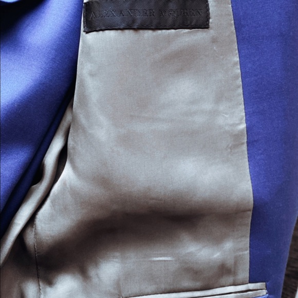 Alexander McQueen Blue Suit 40R - Picture 6 of 6